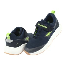 KangaROOS buty sportowe na rzepy 18508 navy/lime granatowe zielone 4