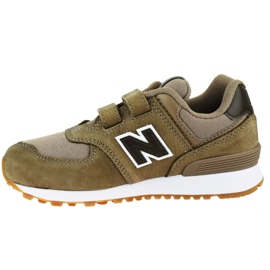 Buty New Balance Jr YV574PRB brązowe 1