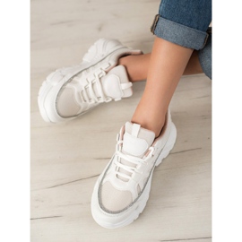 SHELOVET Stylowe Sneakersy białe 2