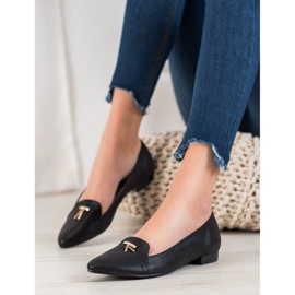 Goodin Błyszczące Czarne Baleriny 2