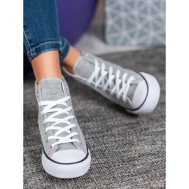 Super Me Wysokie Trampki szare 2