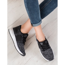 Bona Buty Sportowe Na Platformie czarne 1