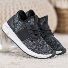 Bona Buty Sportowe Na Platformie czarne 2