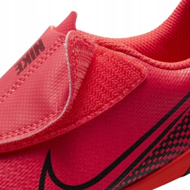 Buty piłkarskie Nike Mercurial Vapor 13 Club Mg PS(V) Jr AT8162-606 czerwone wielokolorowe 4