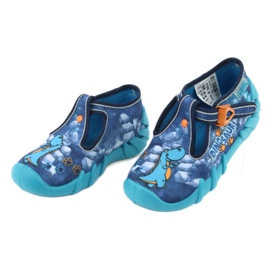 Befado obuwie dziecięce 110P353 fioletowe niebieskie wielokolorowe 4