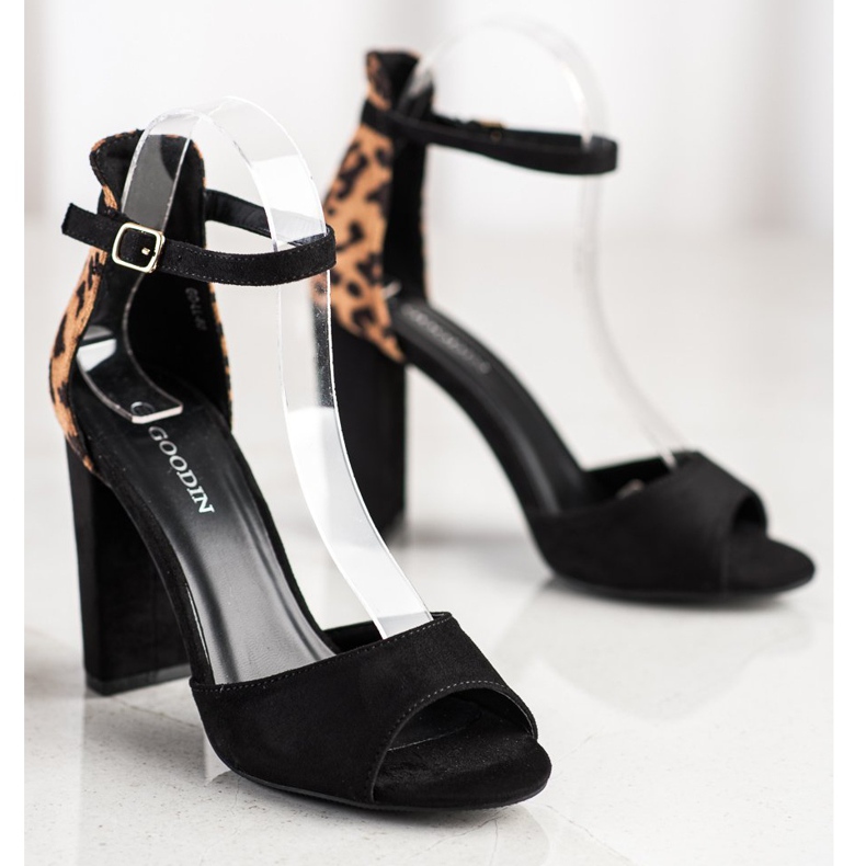 Goodin Czółenka W Kropki brązowe czarne 2