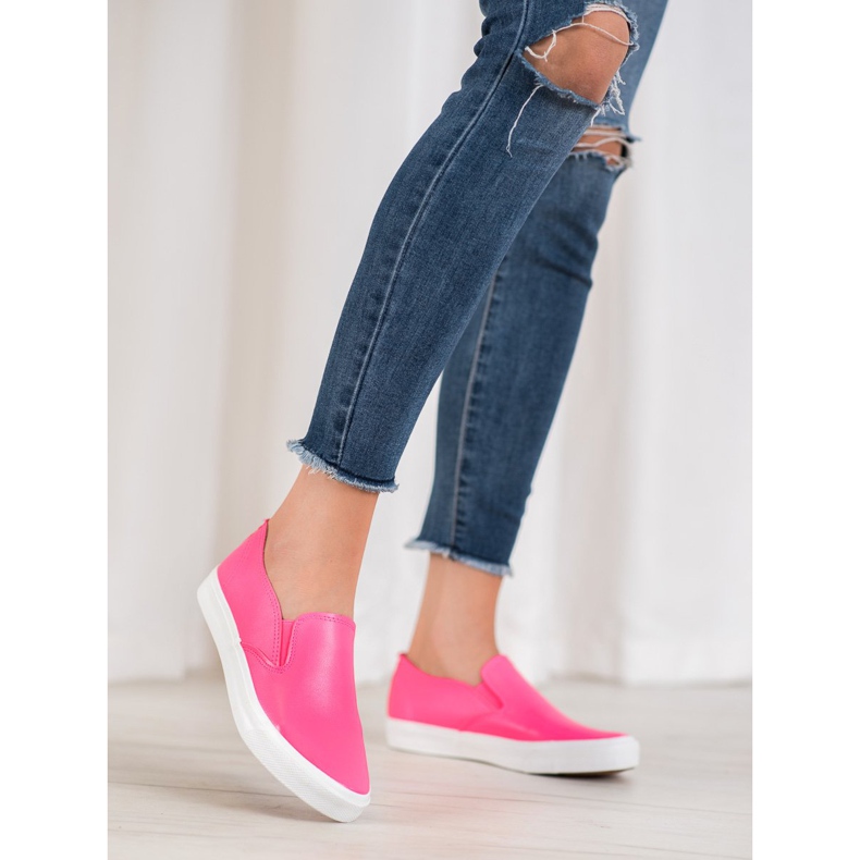 Bona Różowe Trampki Slip On 1