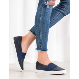 Bona Trampki Slip On niebieskie 1