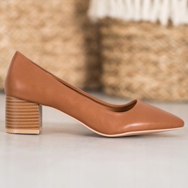 Seastar Casualowe Czółenka brązowe 1