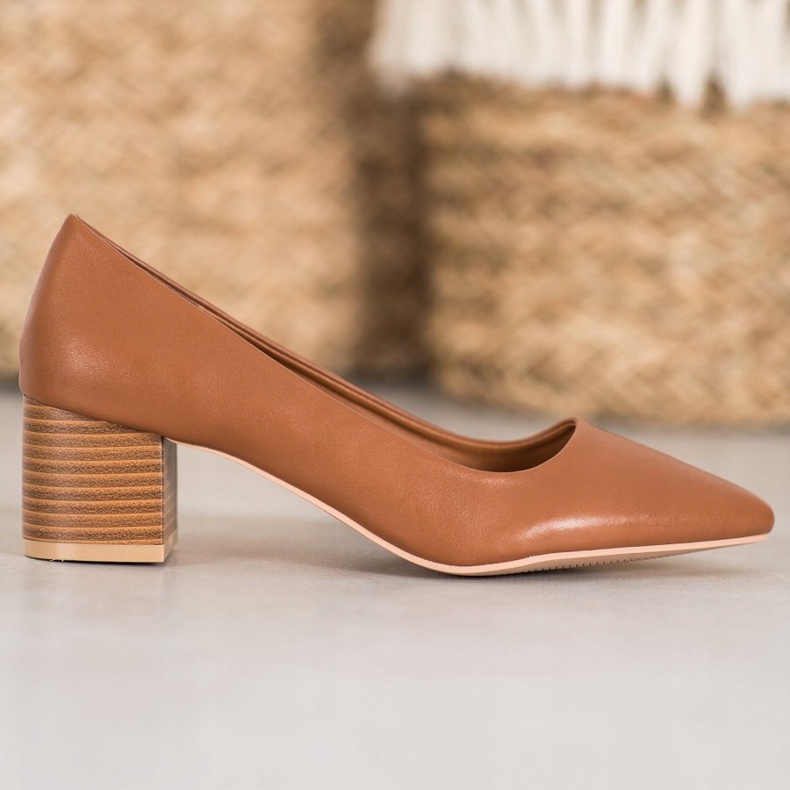 Seastar Casualowe Czółenka brązowe 1