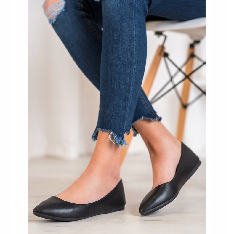 Seastar Czarne Balerinki Z Eko Skóry 1