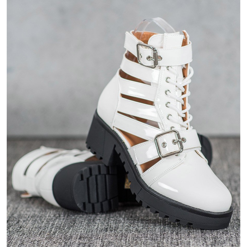 Seastar Lakierowane Botki Fashion białe 1