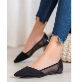 Evento Baleriny Z Siateczką czarne 1