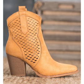 Seastar Ażurowe Kowbojki Na Słupku brązowe 2