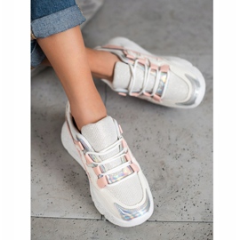 Seastar Sneakersy Z Brokatem białe wielokolorowe 1