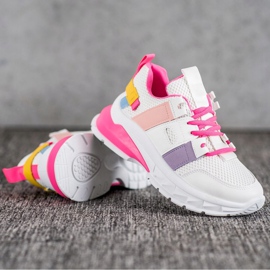 Seastar Kolorowe Sneakersy Z Siateczką białe wielokolorowe 1