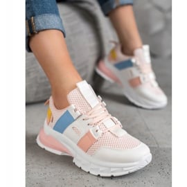 Seastar Kolorowe Sneakersy Z Siateczką białe wielokolorowe 3