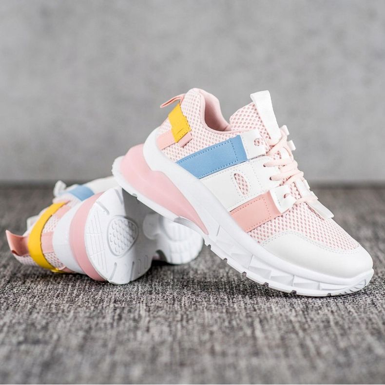 Seastar Kolorowe Sneakersy Z Siateczką białe wielokolorowe 1