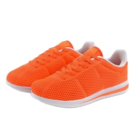 Pomarańczowe fluo damskie obuwie sportowe FXZ32-4 2