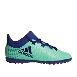 Buty piłkarskie adidas X Tango 17.3 Tf Jr CP9027 niebieskie wielokolorowe 2