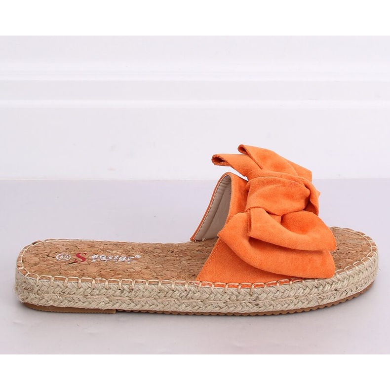 Klapki espadryle pomarańczowe JH115P Orange 2