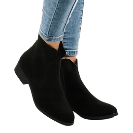 Czarne botki kowbojki 22M 1