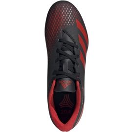 Buty piłkarskie adidas Predator 20.4 Tf EE9585 czarne czarny,czerwony 1