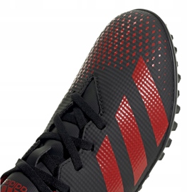 Buty piłkarskie adidas Predator 20.4 Tf EE9585 czarne czarny,czerwony 3