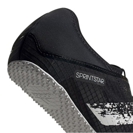 Buty lekkoatletyczne adidas Sprintstar m kolce M EG1199 czarne 4