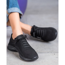 SHELOVET Wiązane Buty Tekstylne czarne 2