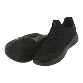 Czarne buty sportowe wsuwane American Club HA05 5