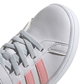 Buty adidas Grand Court C Jr EG6737 białe różowe 3