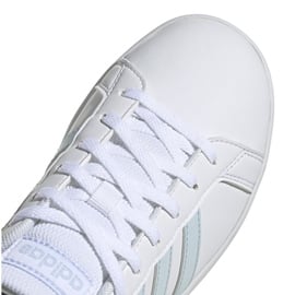 Buty adidas Grand Court K Jr EG1994 białe niebieskie 3