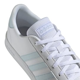 Buty adidas Grand Court K Jr EG1994 białe niebieskie 4