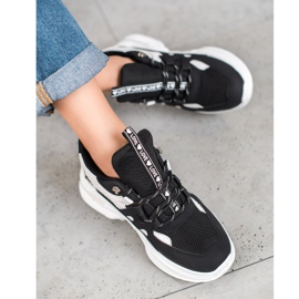 Weide Modne Sneakersy Love czarne 1