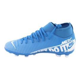 Buty piłkarskie Nike Mercurial Superfly 7 Club FG/MG Jr AT8150-414 niebieskie 1