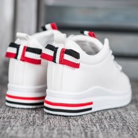 Weide Sneakersy Z Ukrytą Koturną białe czarne czerwone 3