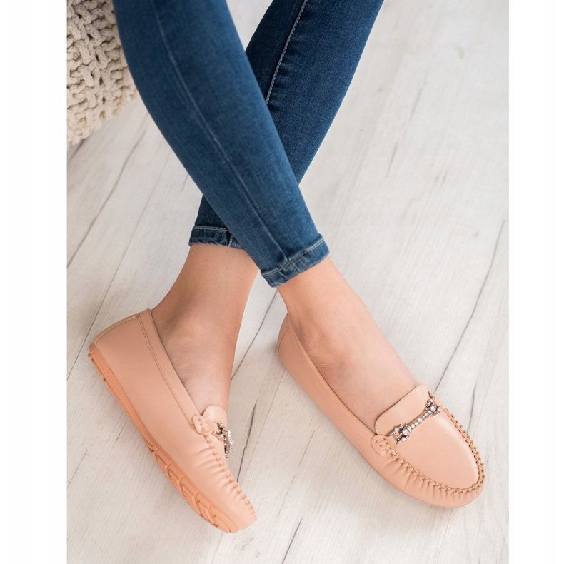 Fama Mokasyny Z Cyrkoniami różowe 1