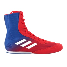 Buty bokserskie adidas Box Hog Plus niebiesko-czerwone niebieskie 1