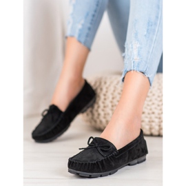 Filippo Skórzane Czarne Mokasyny 1