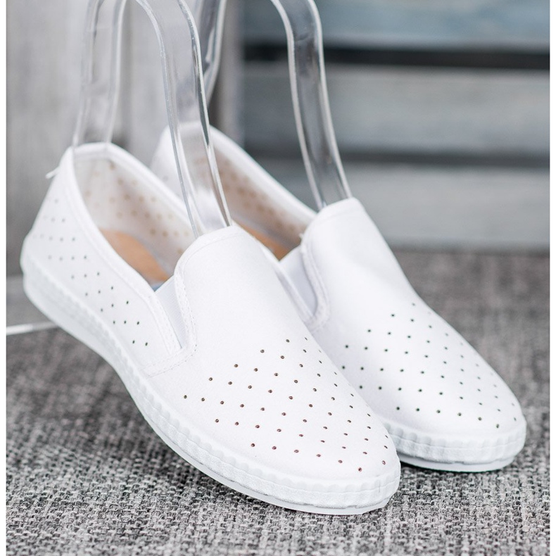 McKey Białe Casualowe Slipony 1