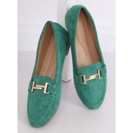 Mokasyny damskie zielone 99-13A Green 2