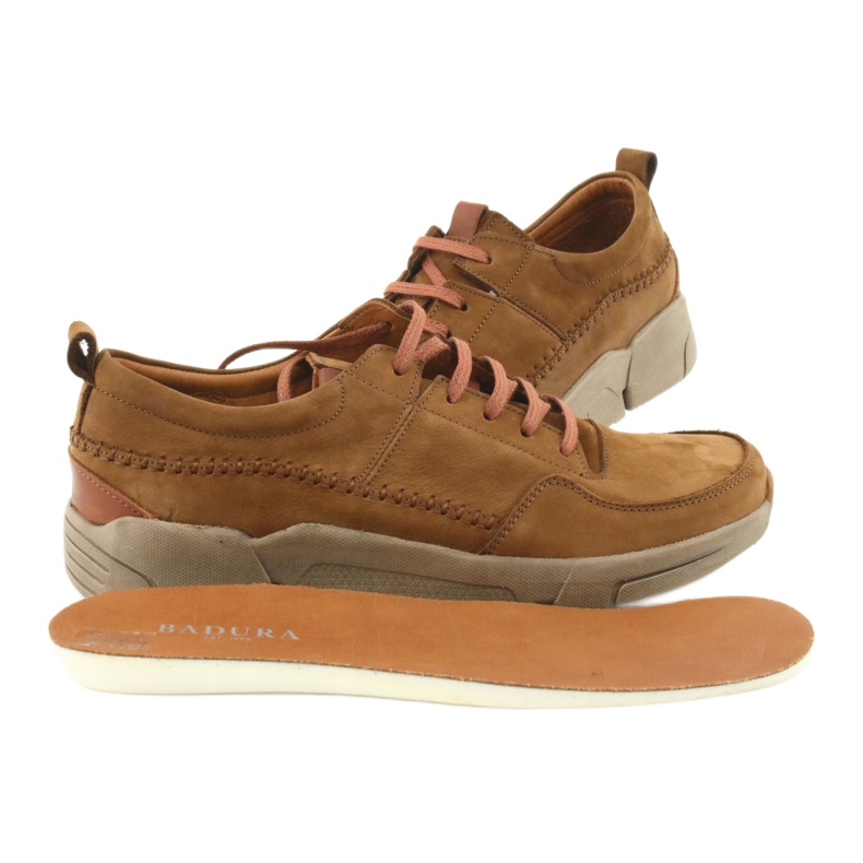 Badura półbuty wiązane 3374 brązowe 6