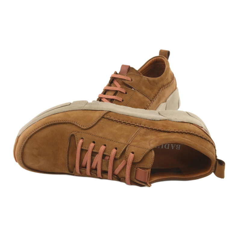 Badura półbuty wiązane 3374 brązowe 5