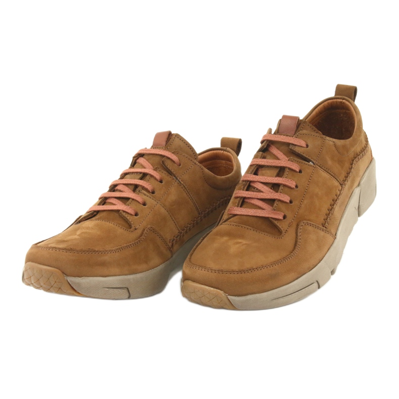 Badura półbuty wiązane 3374 brązowe 3