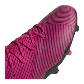 Buty piłkarskie adidas Nemeziz 19.1 Fg Jr F99956 fioletowe  , różowy 1