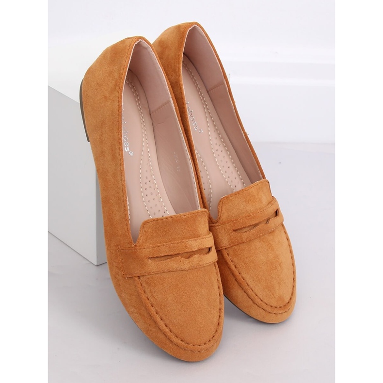 Mokasyny damskie camel 3900 Camel brązowe wielokolorowe 2