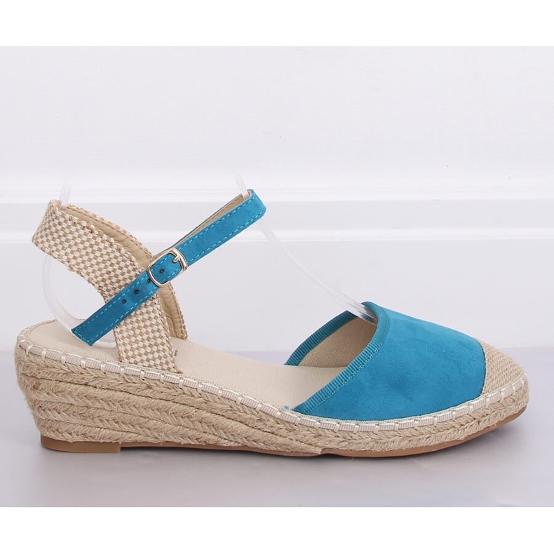 Espadryle na koturnie niebieskie LLI-3M85 L.BLUE 2