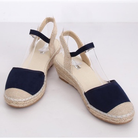 Espadryle na koturnie granatowe LLI-3M85 Blue 1