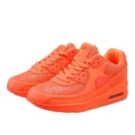 Pomarańczowe neonowe buty sportowe DN7-16 4